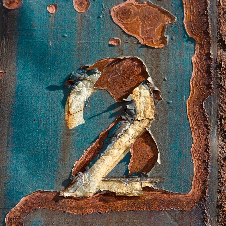 Corrosion rusty red metal