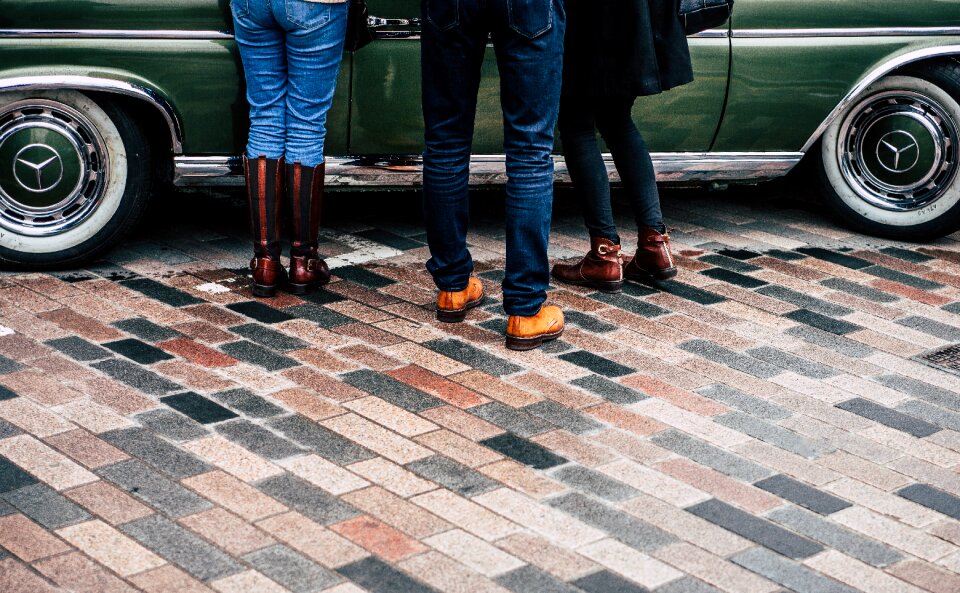 Denim jeans footpath mercedes