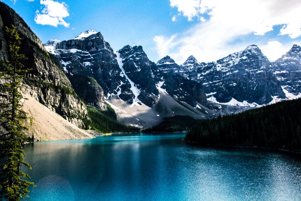 Nature rocky moraine