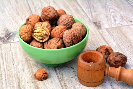 Autumn nuts split