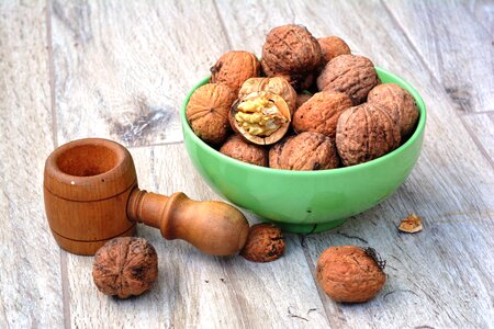 Autumn nuts split