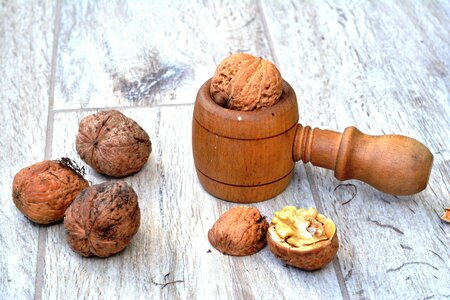 Autumn nuts split