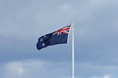 Flag new zealand wind photo