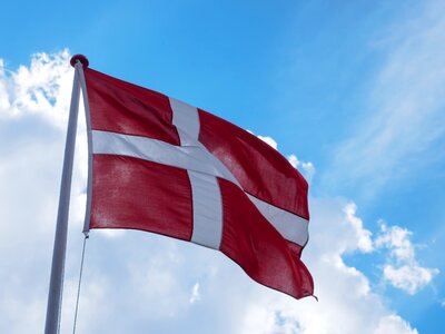 Flag denmark land