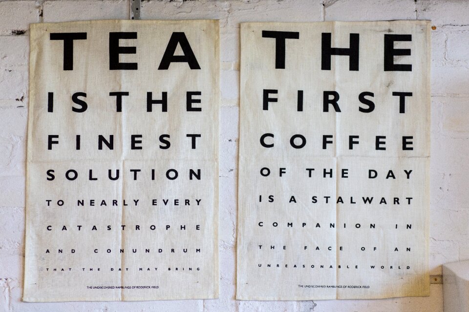 Coffee letters lettering