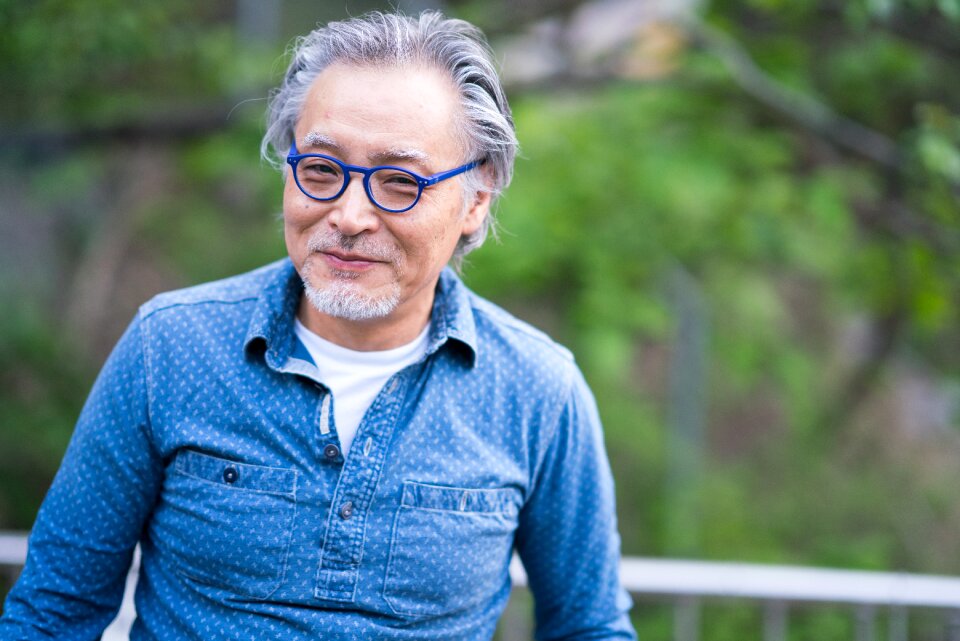 Old man person smiling