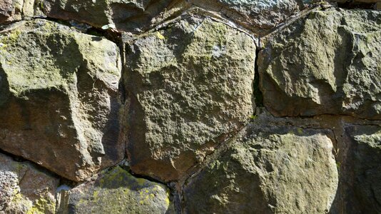 Wall natural stone masonry
