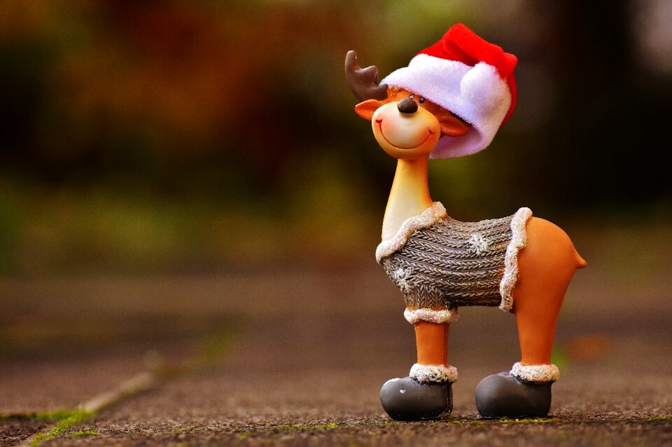 Reindeer winter decoration