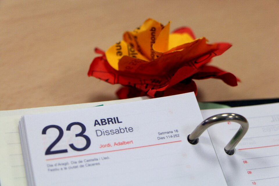Office paper flower