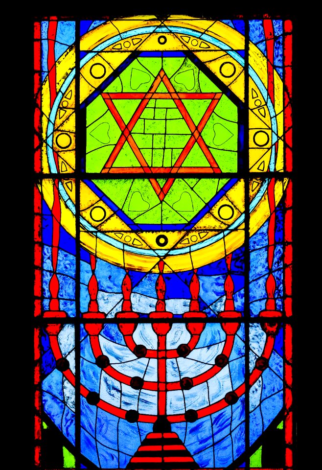 Window star of david church window