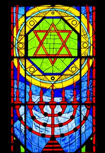 Window star of david church window