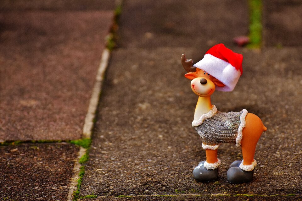 Reindeer winter decoration