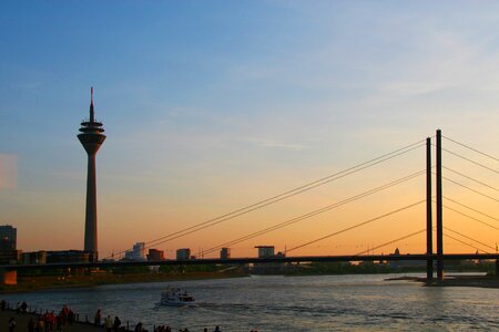 Rhine river rhine panorama rhine tower photo