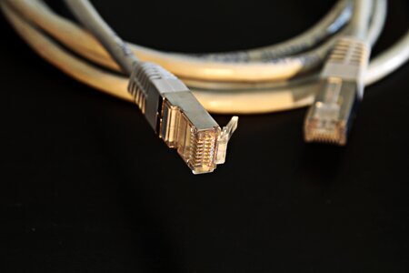 Plug patch cable internet photo