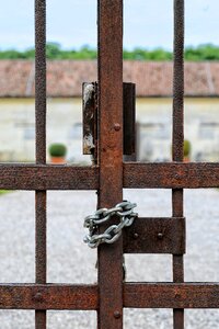 Iron rust padlock photo