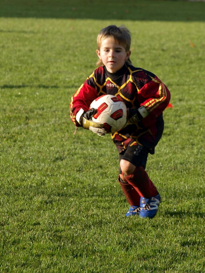 Footballer boy soccer