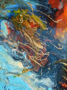 Artistic abstract colorful