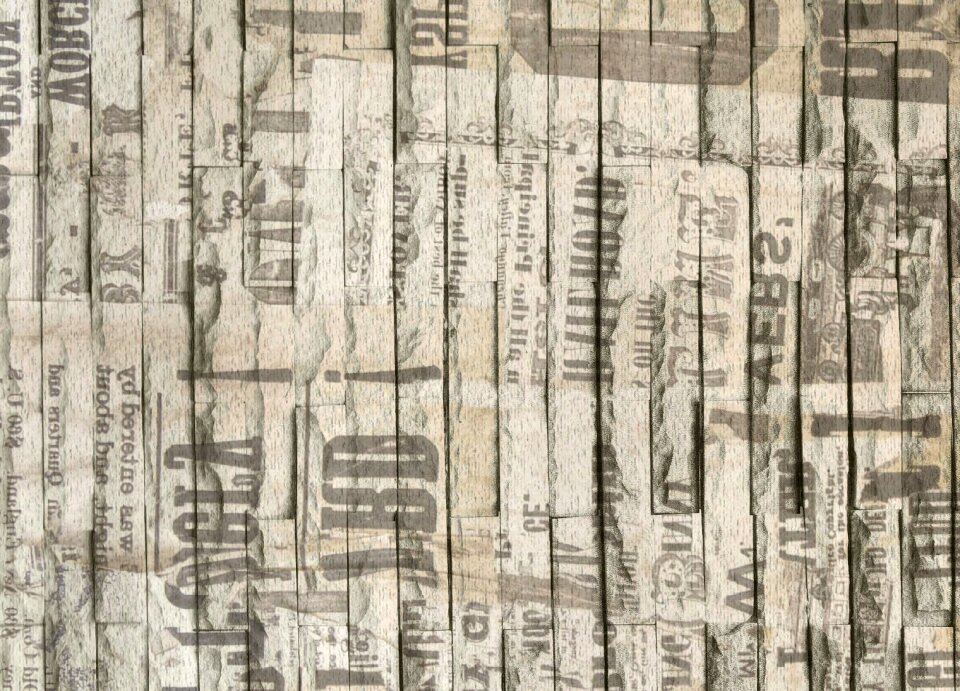 Paper wall old fashioned
