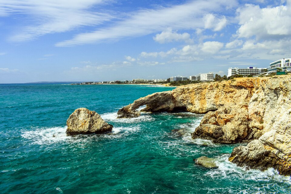 Coast erosion landscape
