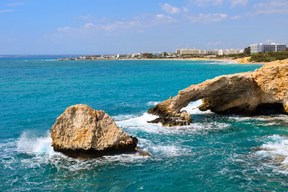 Coast erosion landscape