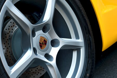 Boxster yellow wheel