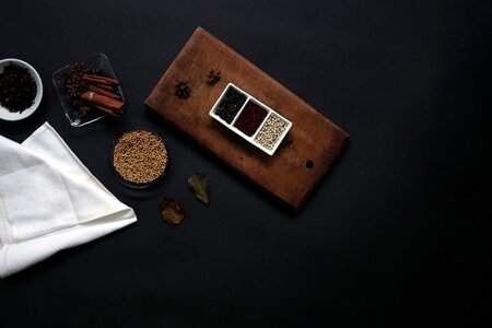 Table white cloth wood