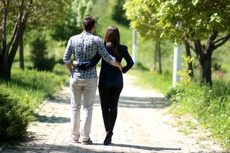 Romantic park grass