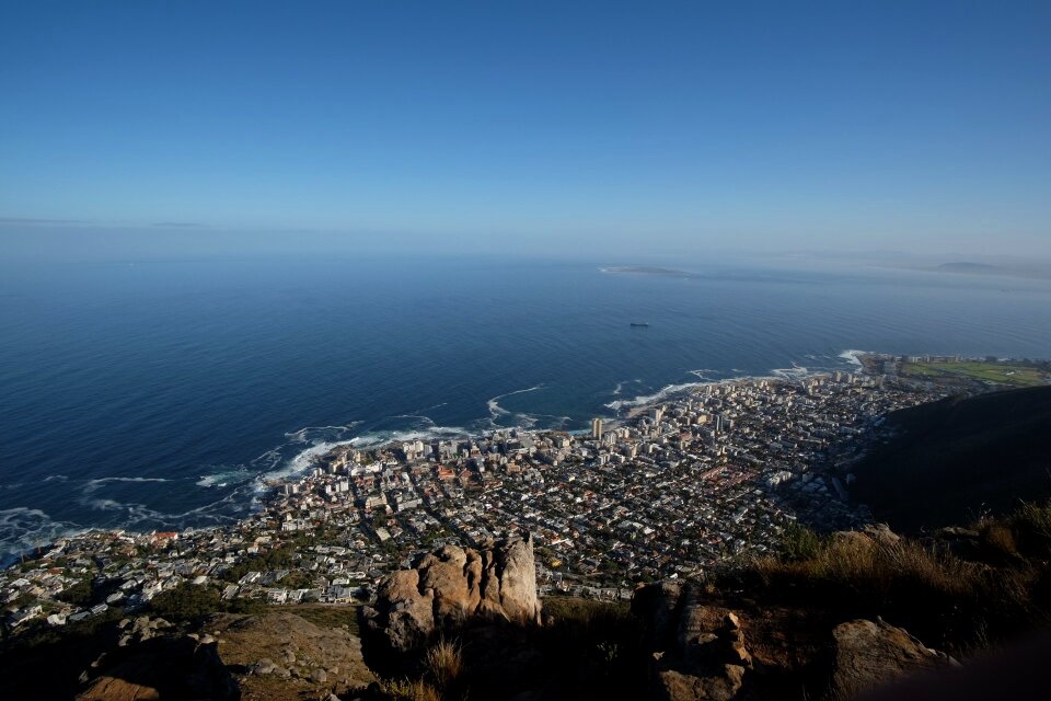 Cape town robben island lion's head