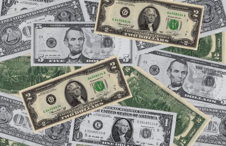 Currency collage america