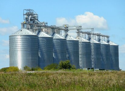 Silos grain storage agriculture photo