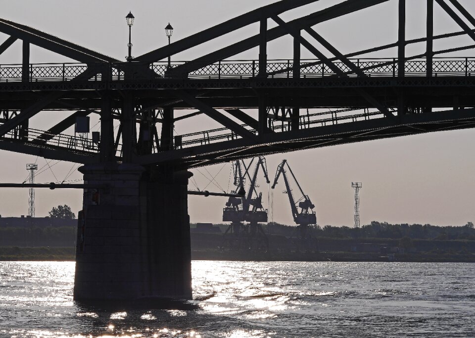 Danube morning light blinding