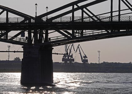 Danube morning light blinding