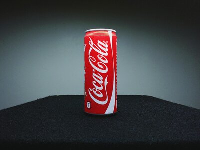 Red coke soft drink photo