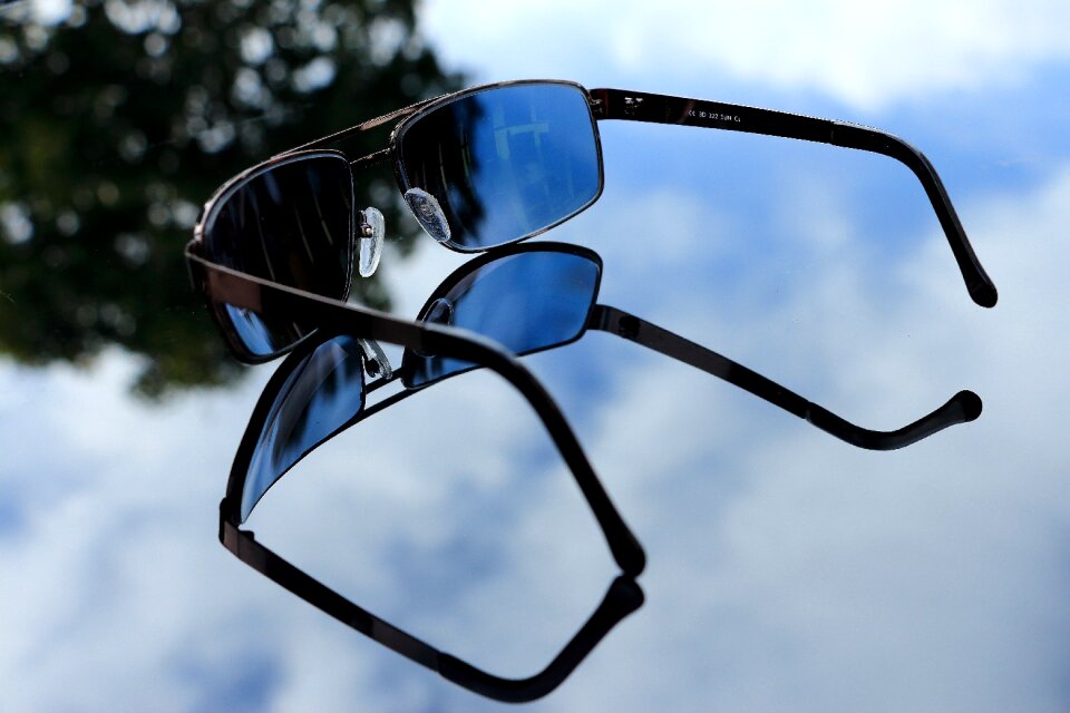 Mirroring eye protection reflection
