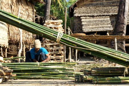 Bamboo factory bamboo cutters