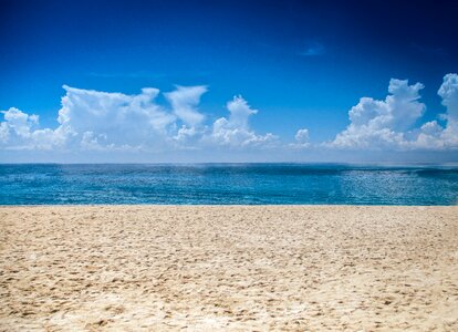 Ocean sand scenic photo