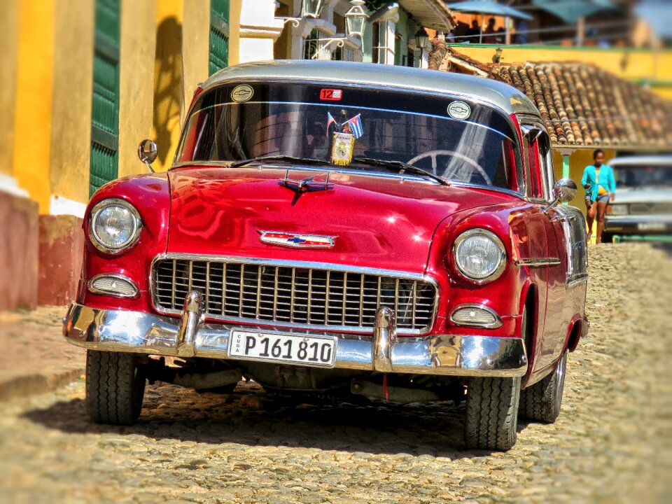 The vehicle antique auto old timer