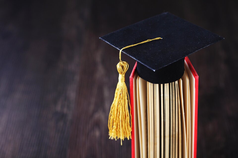 Square academic cap the last the end
