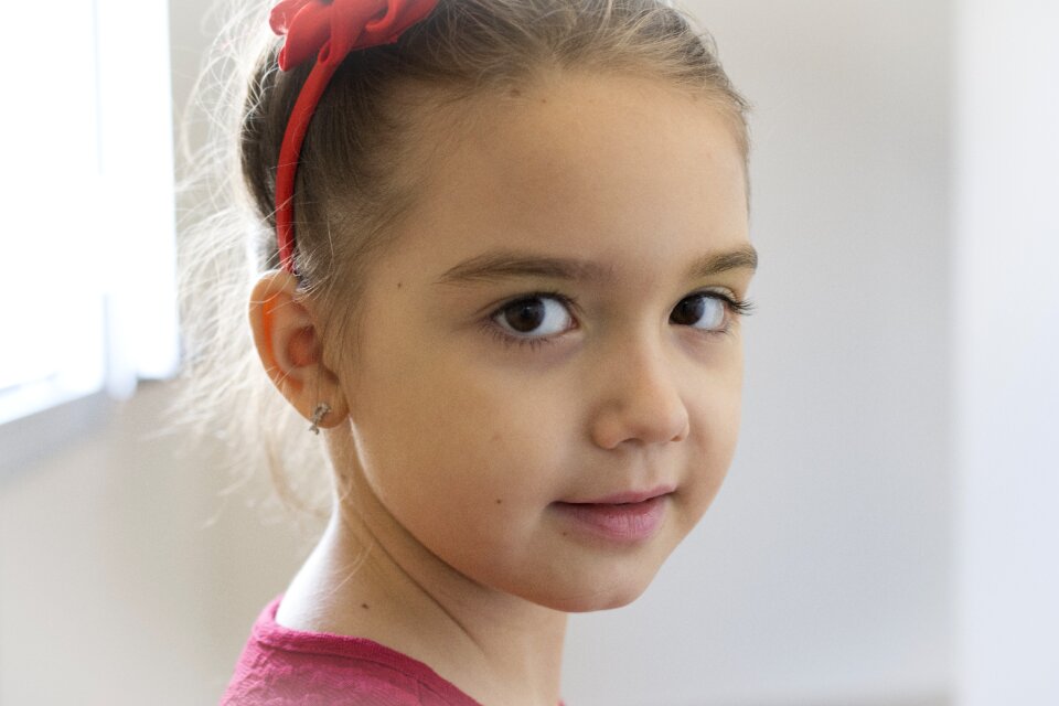 Portrait baby person