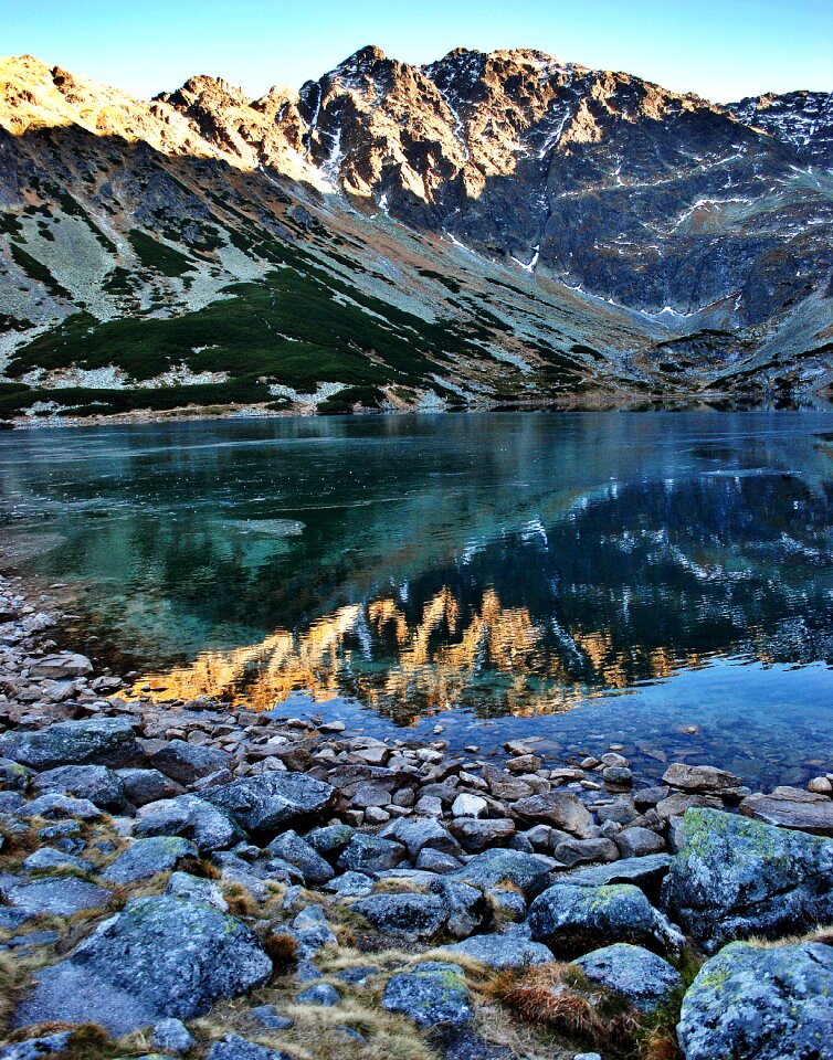 Water reflection lake