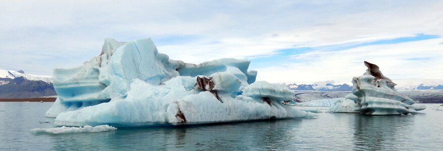 Ice icebergs driving iceberg