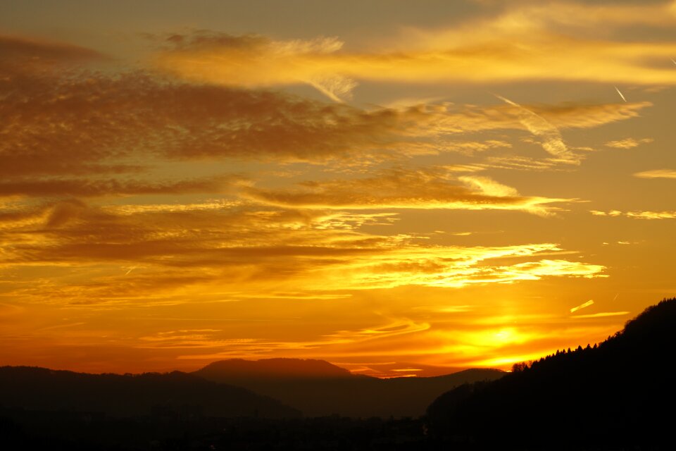 Sunset evening sky abendstimmung