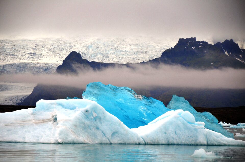 Glacier icebergs nature