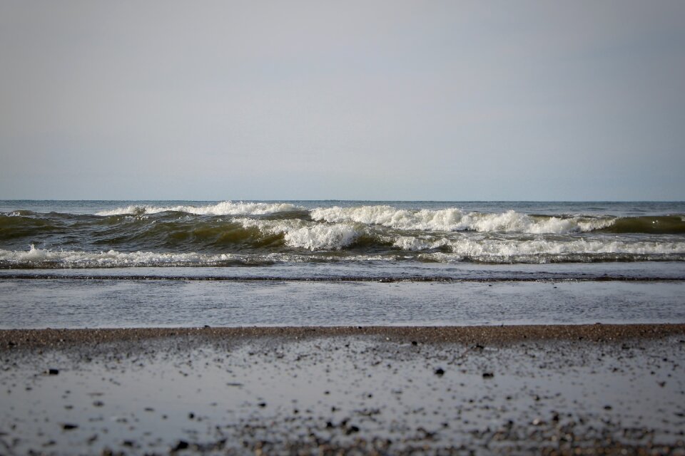 Beach wave landscape
