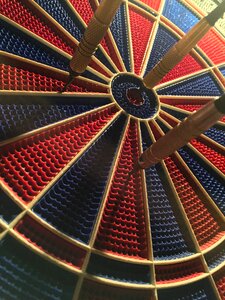 Bull's eye game of darts objectives photo