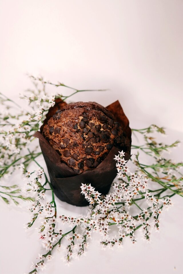 Chocolate muffin confection dark