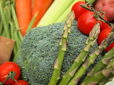 Raw fresh vegetables salad