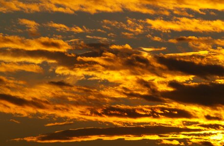 Sunset sky clouds photo