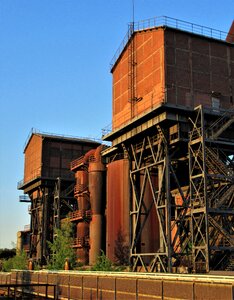 Heavy industry rust old building