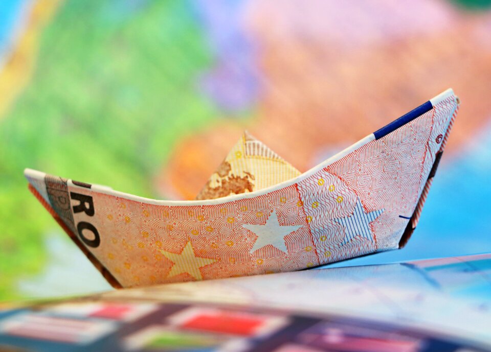 Sailboat origami map